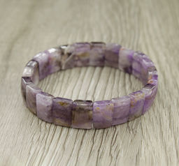Браслет Квадро аметист (Бразилия), квадратные граненые бусины 13мм - Agat77 фото 2
