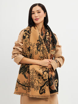 в составе ШЕРСТЬ и кашемир Большой, мягкий, теплый двусторонний палантин. - Tantino фото 17