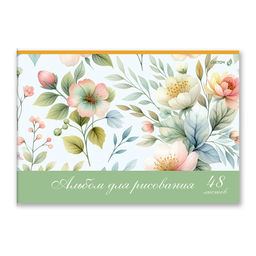 Светоч А260 Альбом для рисования, выбор.лак, 100 г/м2 A4 29.5 х 20.2 см 48 л. на скобе 5 шт. 01718 Полевые цветы  фото 7