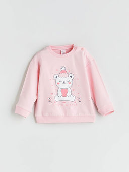 K?z Bebek Sweatshirt ve E?ofman Alt? 2li