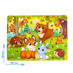 Пазл Зверята в лесу, 35 деталей - Puzzle time фото 2