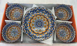 Салатник 5 штук 11,5х6 см / WY-25 /уп 20/ цветная коробка