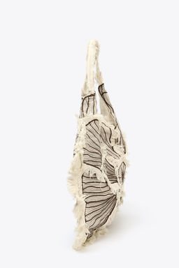 FLORAL EMBROIDERED MAXI TOTE BAG - Zara фото 9