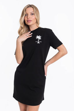Футболка-платье М324223Пб черный - Елена фото 5