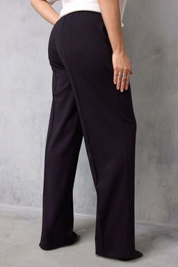 Брюки BegiModa 6079 чёрный баклажан