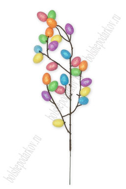 Пасхальный декор "Веточка с яйцами" 39 см (SF-7862) №1
