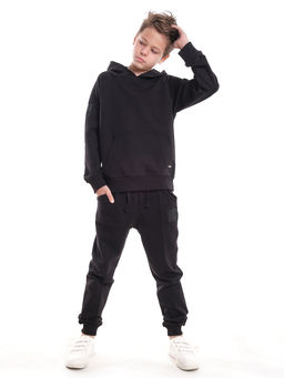 Спортивный костюм для мальчика подростка 22-7815 черный - Mini maxi фото 2