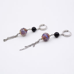 Серьги из муранского стекла LAVANDER GLOW LS3228 - Vloes фото 3