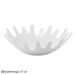 118-048 Фруктовница 23х7см BIANCO в под.уп.(х12)Фарфор