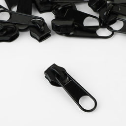 Цена за 10 шт. Набор: рулонная молния «Спираль» №5, 10 м, 20 бегунков, 40 верхних ограничителей, 20 нижних ограничителей, чёрный