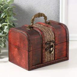 Шкатулка для украшений «Сундук. Абрэмо», дерево, 9×13×9.5 см