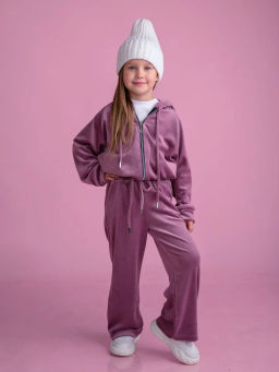 КД1249-М Костюм велюровый ЦВЕТ: СИРЕНЬ