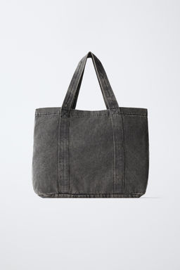 SHOPPER DENIM ESTRELLAS / Negro - Zara фото 5