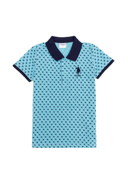 Erkek _ocuk Turkuaz Polo Yaka Ti__rt