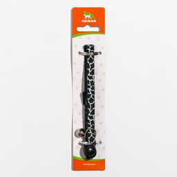 Ошейник кошачий Жираф, 30 х 1 см, чёрный - Пижон фото 5