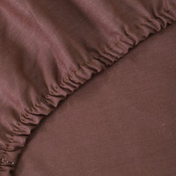 Простыня на резинке Атра 180х200х20, цвет мокко бязь 120г/м, хлопок  фото 4