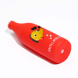 Игрушка пищащая Dog BEER для собак, 19 х 5,2 см, красная - Пижон фото 2