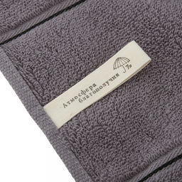 Полотенце махровое "Комфорт" 50х90см, хлопок 100%, серый (Китай)