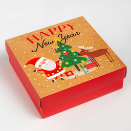 Новогодний подарочный набор KAFTAN New Year, носки р-р 36-39 (23-25 см), маска  фото 8