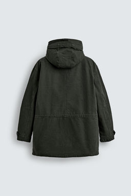 WASHED RELAXED FIT PARKA - Zara фото 9