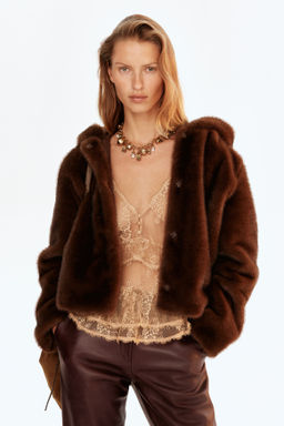 Top de encaje con tirantes espagueti - H&m фото 5