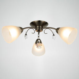 Люстра «Оливия» 3×40 Вт E27 бронза 45×43×20 см