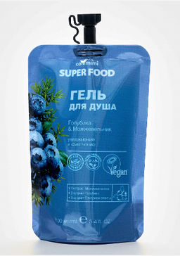 КАФЕ КРАСОТЫ le Cafe Mimi SUPER FOOD Гель/душ Голубика&Можжевельник 100мл пакет