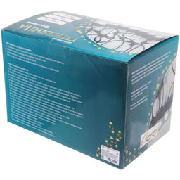 Гирлянда для улицы "Домики" 5 м 10 ламп LED (8,5*10 см) черн..пров, 1 реж.,IP-55 (220 V), Белый