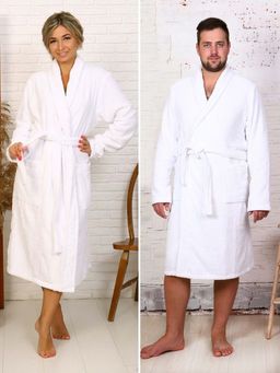 ХАЛАТ ОТЕЛЬНЫЙ ШАЛЬ МШ-БЕЛ-001