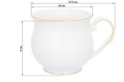 Кружка 480 мл 13,5*10*9 см Белоснежная долина бочонок - Elan gallery фото 2