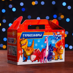 Цена за 5 шт. Подарочная коробка Турбозавры, 17,5 х 7 х 10,5 см
