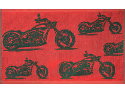 Полотенце махровое 6с104.411ж1 Мото-паттерн(т.зеленый1) 67х40см