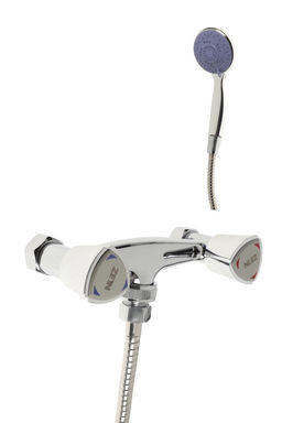 Смеситель для душа ZEIN Z4196, вентильный, шланг 150 см, лейка 5 режимов, хром