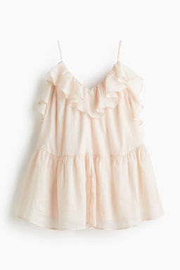Vestido de ramio con volantes