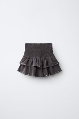 FALDA VOLANTES LENTEJUELAS / Gris antracita - Zara фото 2