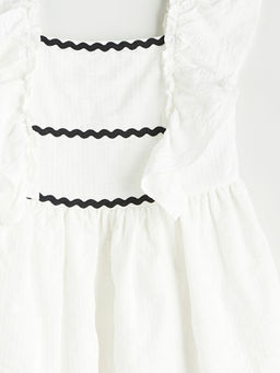 Kare Yaka K?z ?ocuk Elbise