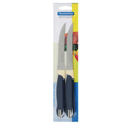 Tramontina Multicolor Нож для стейка 5" на блистере 23500/215 871-563 ЦЕНА ЗА 2 ШТУКИ!