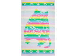 Полотенце махровое 6с104.411ж1 Счастье есть(св.радужка) 67х40см