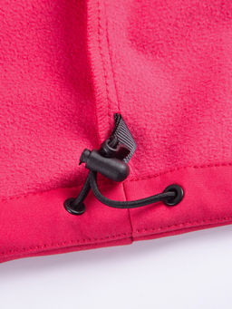 Парка спортивная женская с капюшоном softshell красного цвета 9568Kr - Mtforce фото 23