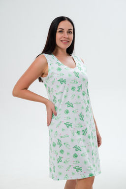 Ночная сорочка женская из кулирки Мария кактус - Амадэль фото 9