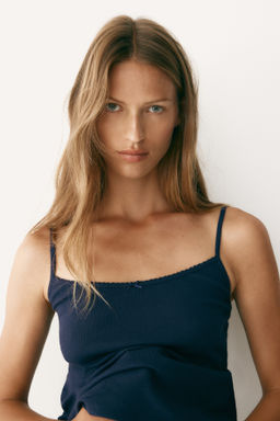 Pijama con ribetes de picot - H&m фото 6