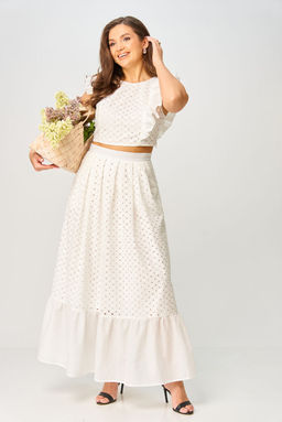 Костюм Anastasia Mak 1252 молочный фото 6