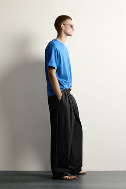 CAMISETA RELAXED FIT BORDADO COMBINADO / Azul - Zara фото 4