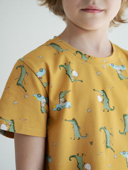 Футболка для мальчика Крокодил, серый - Lesi kids фото 15
