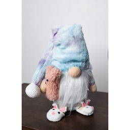 Кукла интерьерная "Гном в пижаме и тапочках, с игрушкой-зайкой" 57х13х13 см