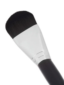 Kristaller Кисть макияжная для нанесения тона и масок плоская округлая, черный, 17 см