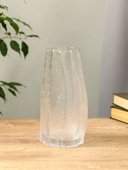 Ваза «Дженис», 25×12×8 см, стекло, прозрачная