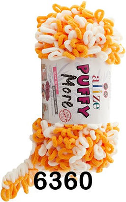 Пуффи Морэ (Puffi More) пряжа Alize 100%микрополиэстер 2х150г/11.5м