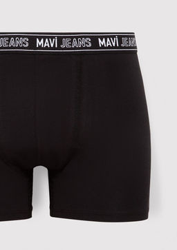 5li Basic Siyah Boxer - Mavi фото 3