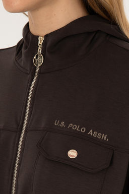 Kad_n Koyu Kahverengi Sweatshirt - U.s. polo assn фото 7